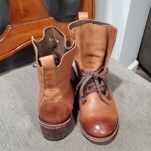 Brown Leather Ankle Boots